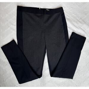 Great condition J. Crew size 6 Ponte Pant black and grey with back zipper